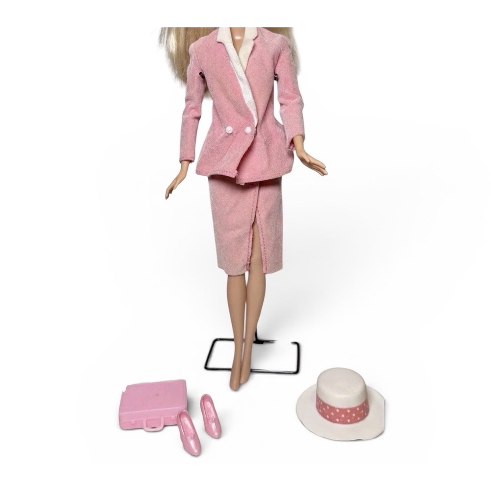 1984 Barbie Day to Night Outfit 7929 Blazer Reversible Skirt Hat Shoes Briefcase